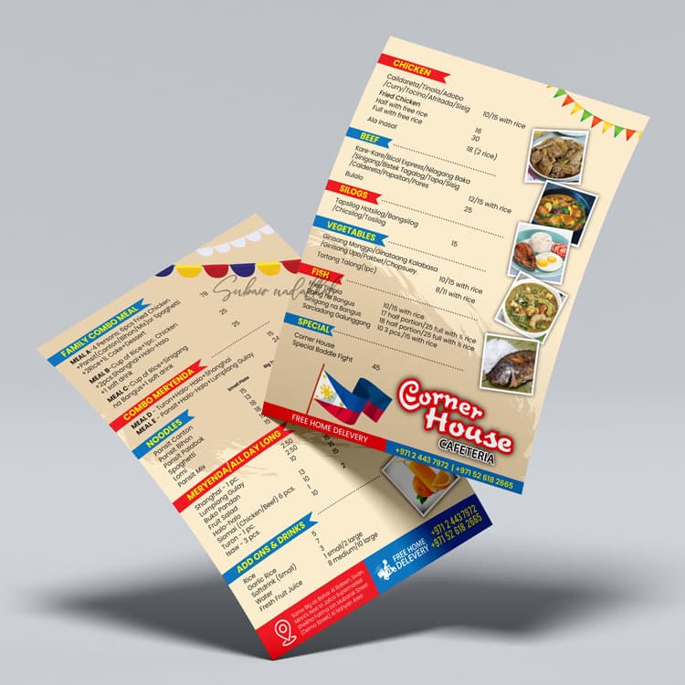 Two-fold Menu 